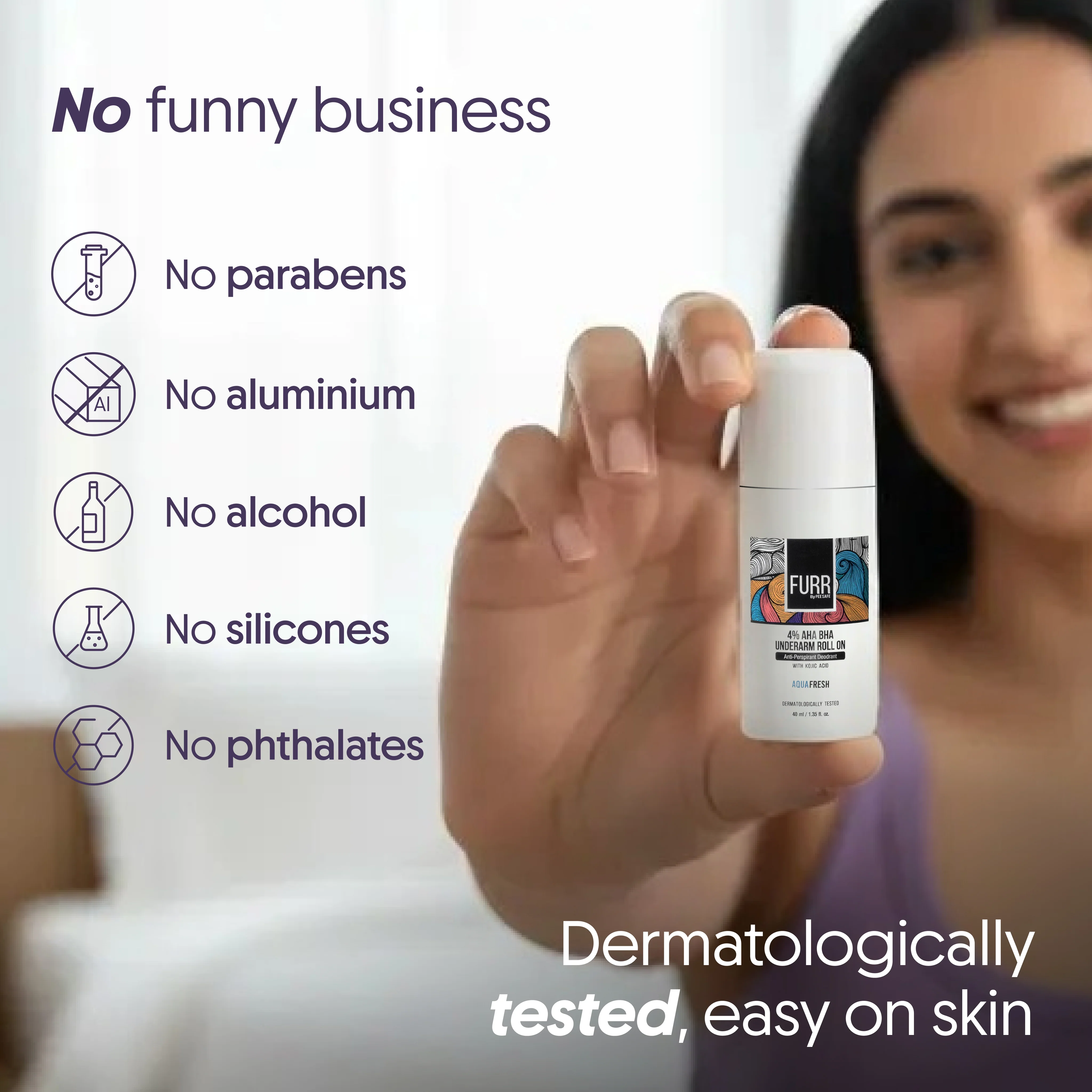 4% AHA BHA Underarm Roll-On - Aqua - Image 6