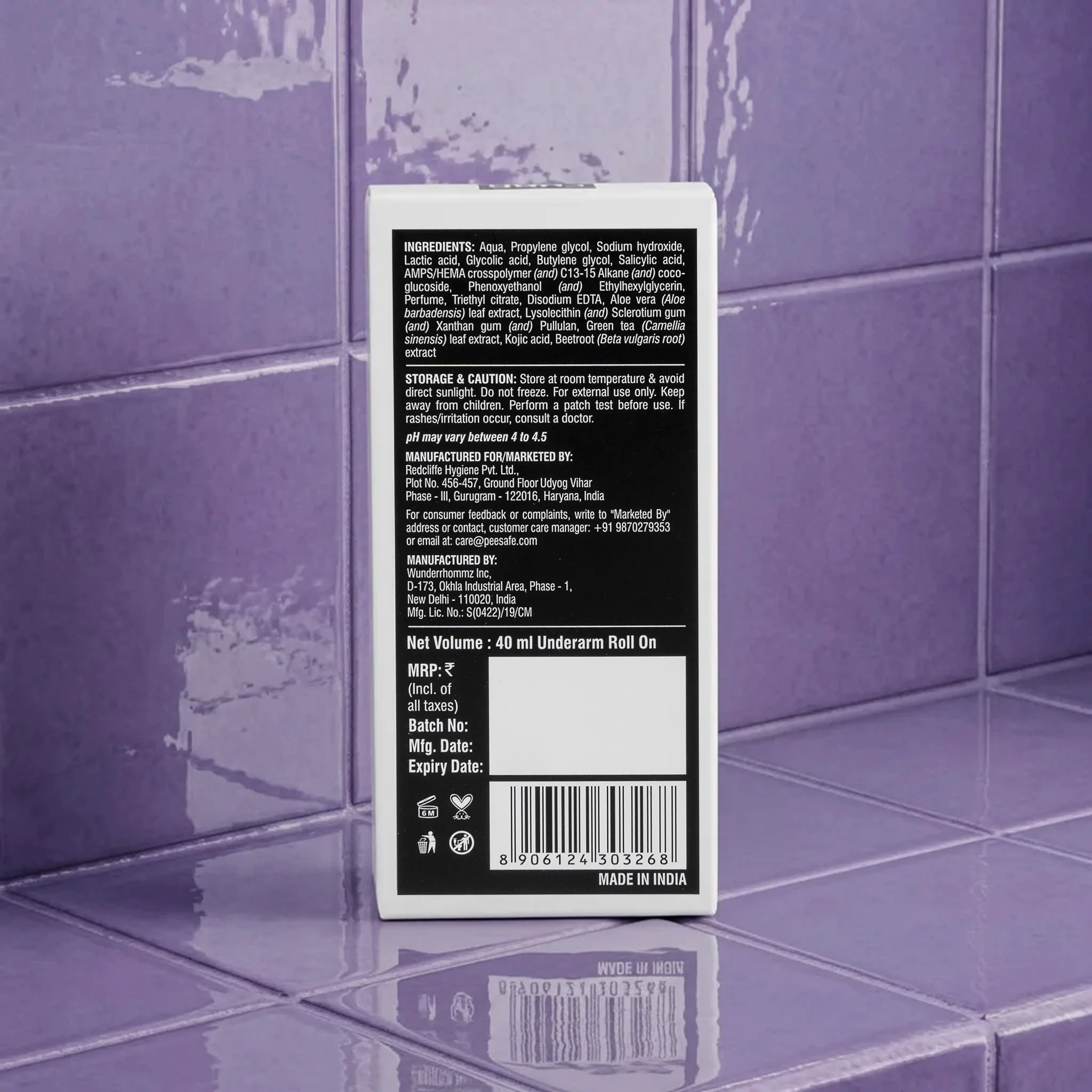 4% AHA BHA Underarm Roll-On - Aqua - Image 8