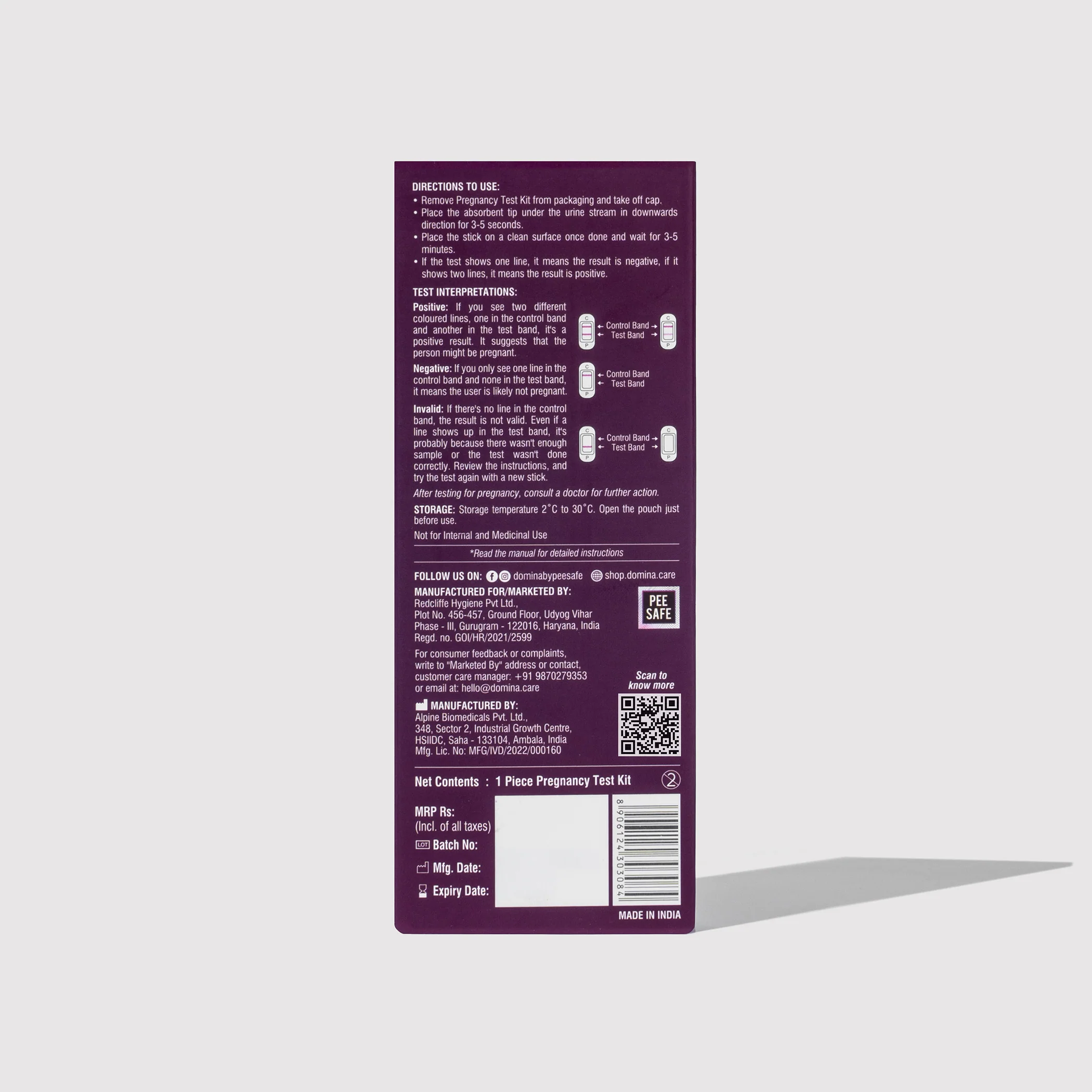 Domina Midstream Pregnancy Test Kit 1N - Image 4