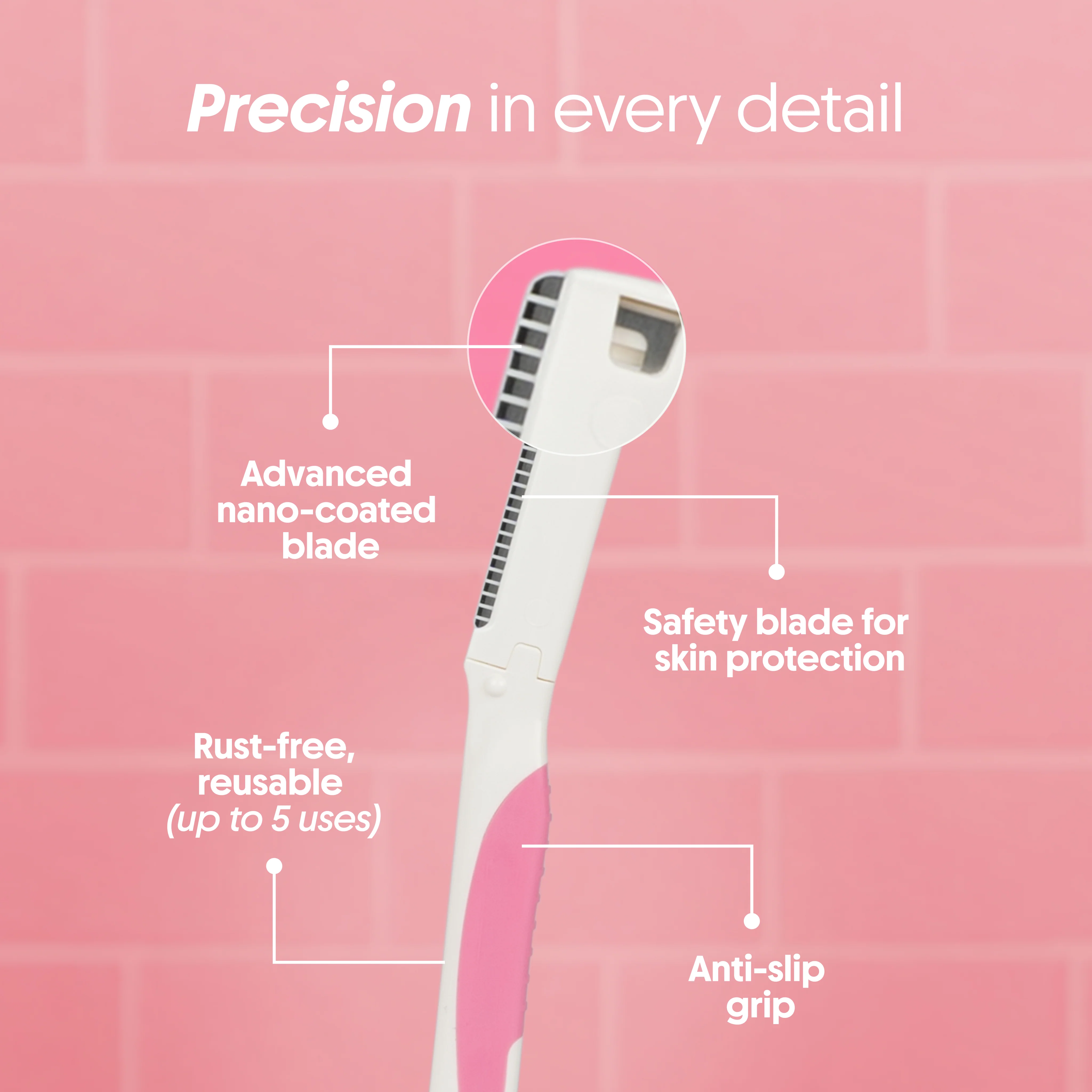 Advanced Nano Coated Face Razor For Women (1N) - Image 6