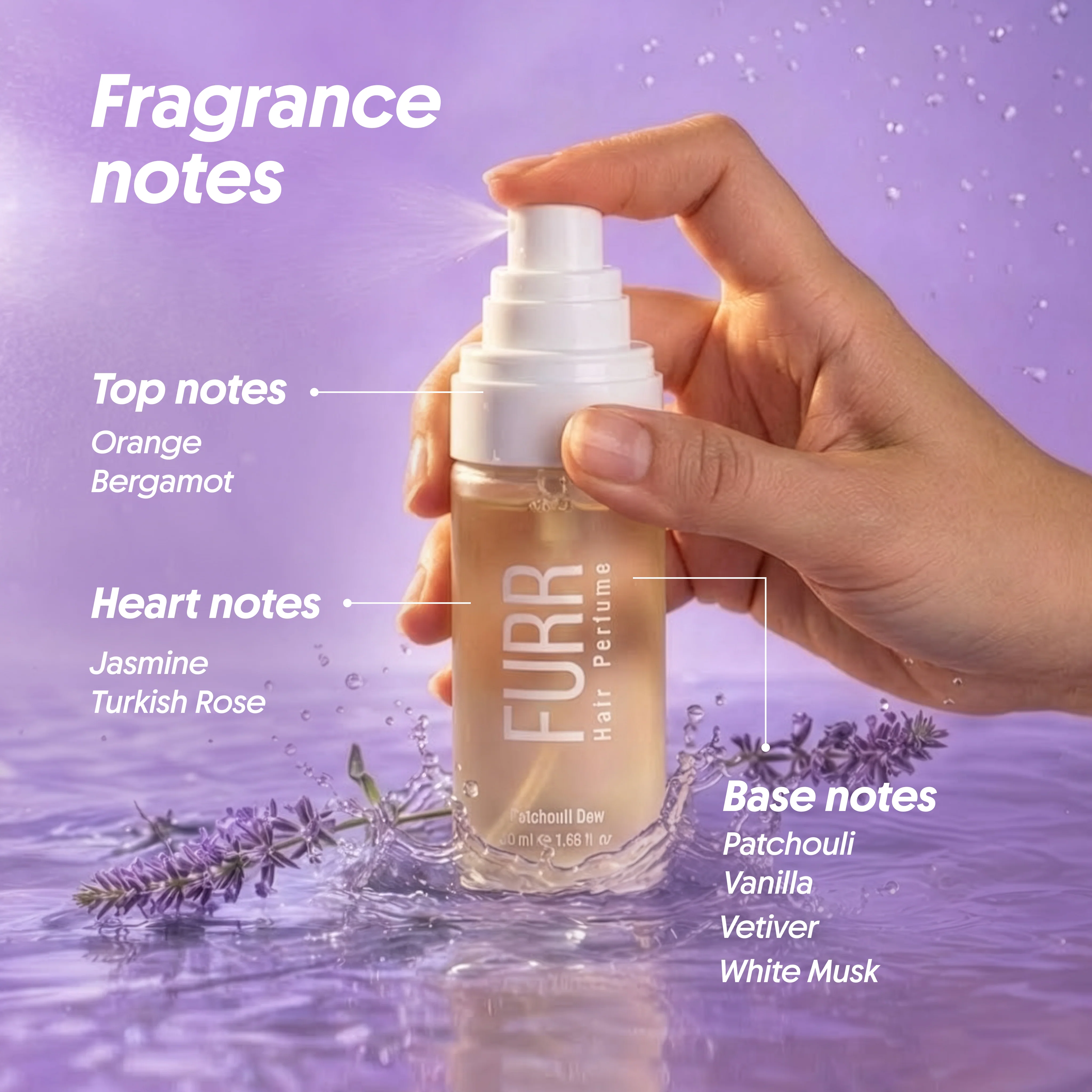 FURR Patchouli Dew Hair Perfume - BYOC - Image 3