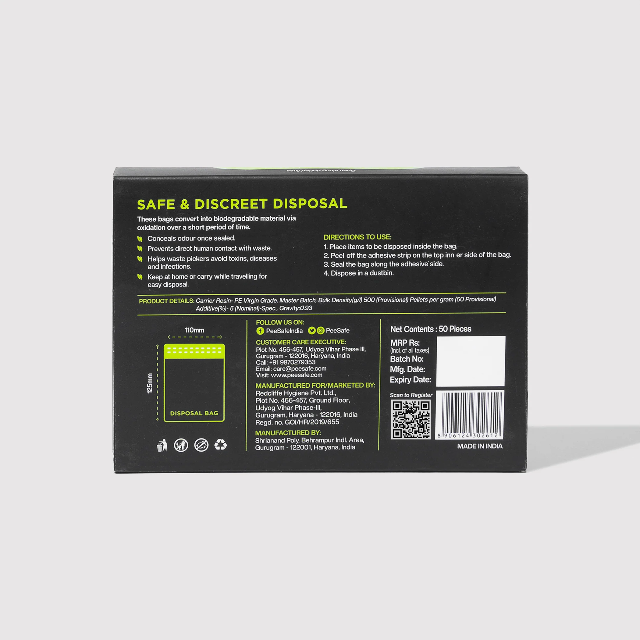 Oxo-Biodegradable Disposable Bags - 50 Bags (Large) - Image 3