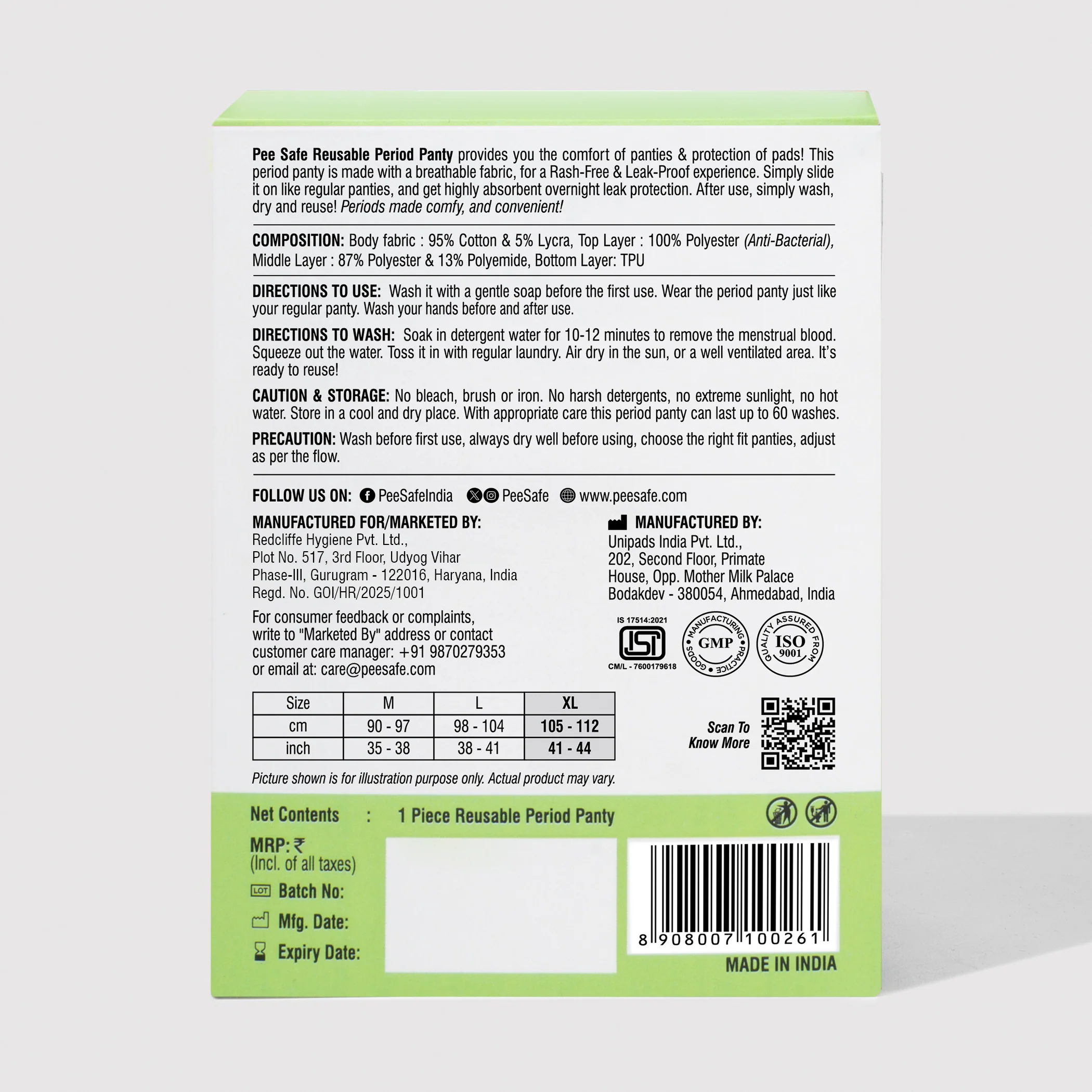 Reusable Period Panty - Extra Large - Image 3