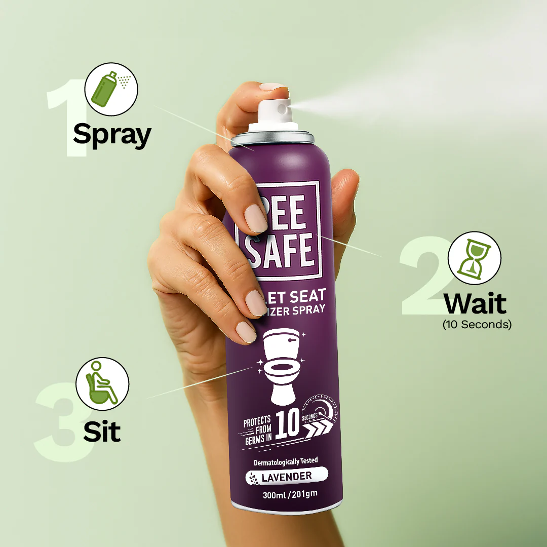 Toilet Seat Sanitizer Spray (Lavender) - 300 ML - Image 6