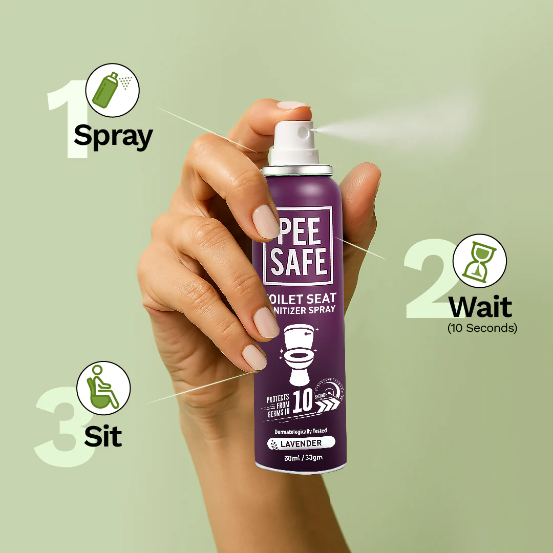 Toilet Seat Sanitizer Spray (Lavender) - 50 ML - Image 6