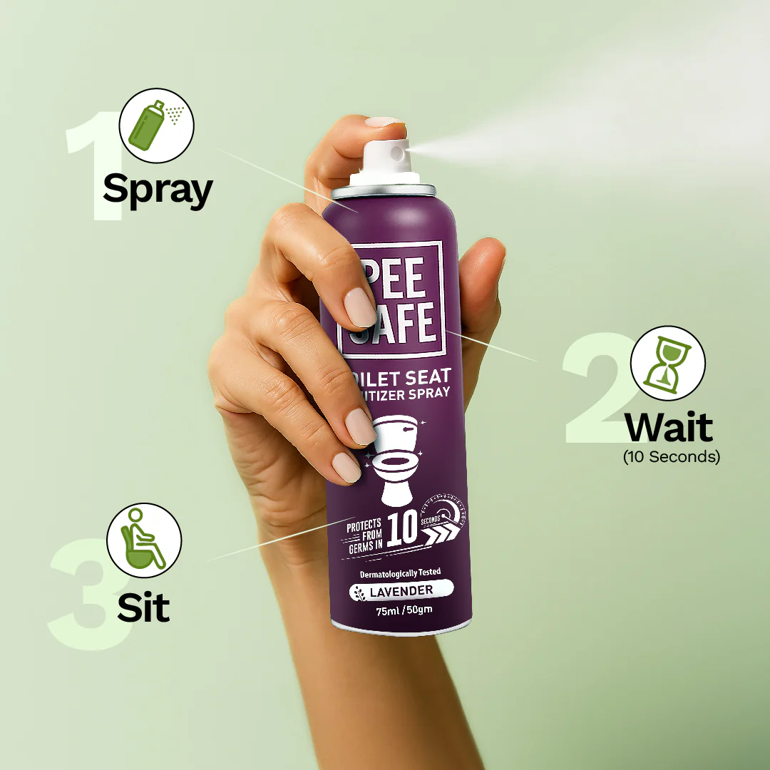 Toilet Seat Sanitizer Spray (Lavender) - 75 ML - Image 5