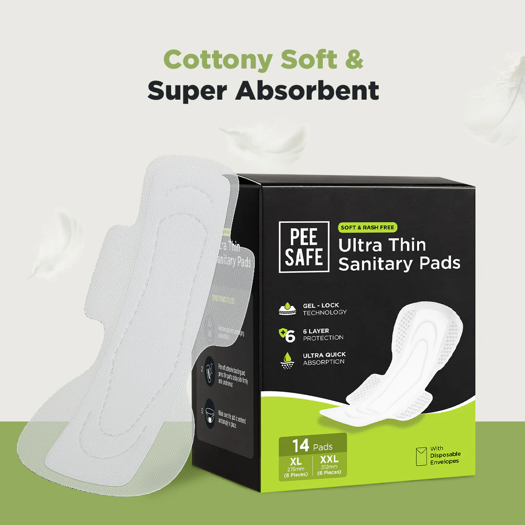 Ultra Thin Sanitary Pad  (8 XL & 6 XXL) - Pack of 14 - Image 6