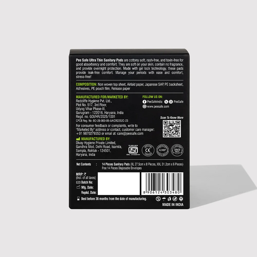 Ultra Thin Sanitary Pad  (8 XL & 6 XXL) - Pack of 14 - Image 9